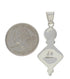 Genuine Sterling Silver Turquoise Inlay Southwest Pendant TX28846